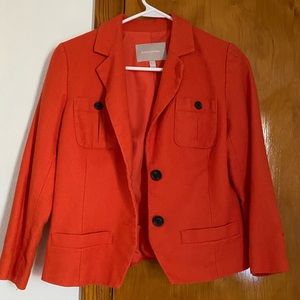 Orange blazer